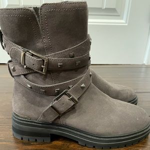 Brand New! Vince Camuto Gray Moto Boots